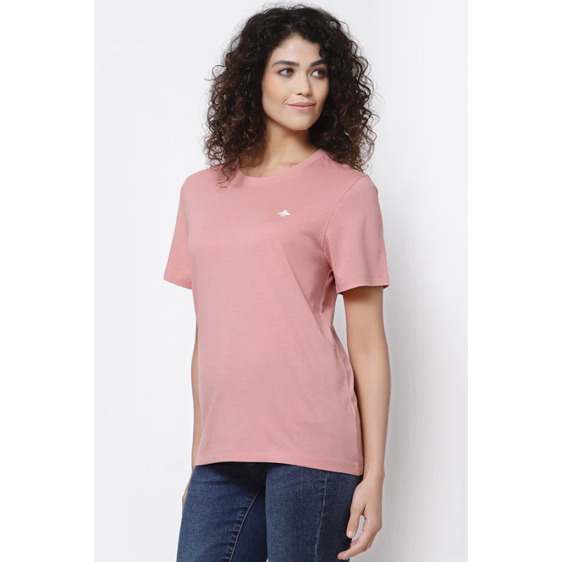 Women Coral Haze Round Neck T-Shirt - Image 3