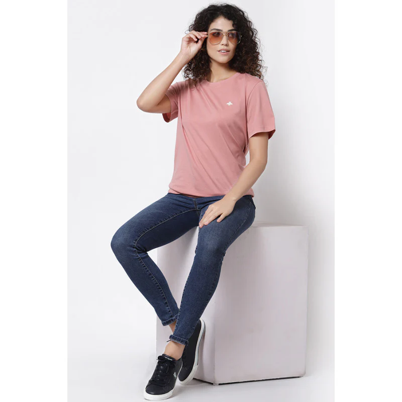 Women Coral Haze Round Neck T-Shirt - Image 5