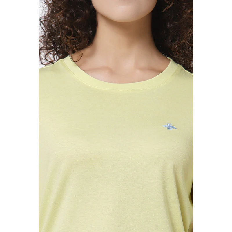 Women Lemon Round Neck T-Shirt - Image 2