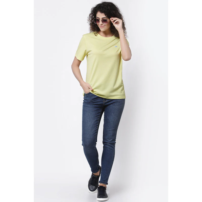Women Lemon Round Neck T-Shirt - Image 5