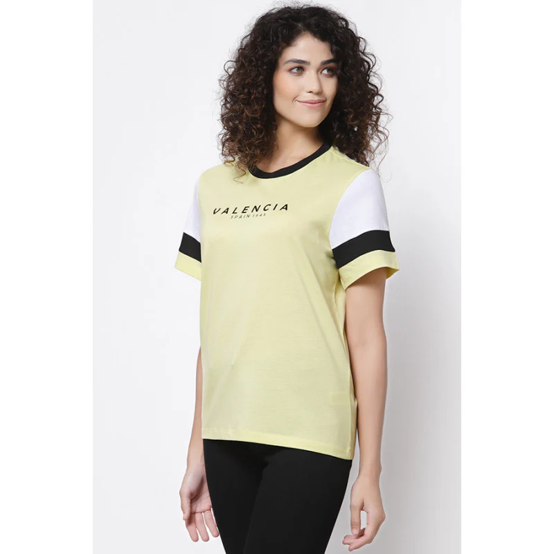 Women Lemon Round Neck T-Shirt - Image 3