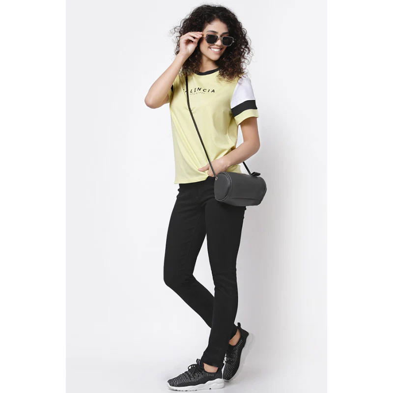 Women Lemon Round Neck T-Shirt - Image 5