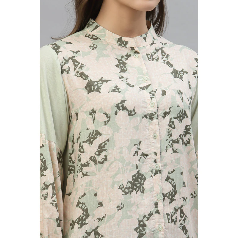 Women Mint Blouse Top - Image 5
