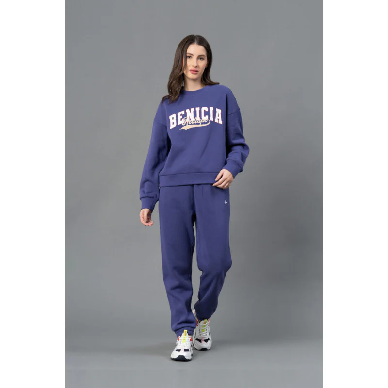 Women Purple Graphic Print Sweatshirt - Image 5
