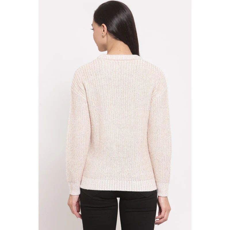 Women's Beige Sweater - Image 2