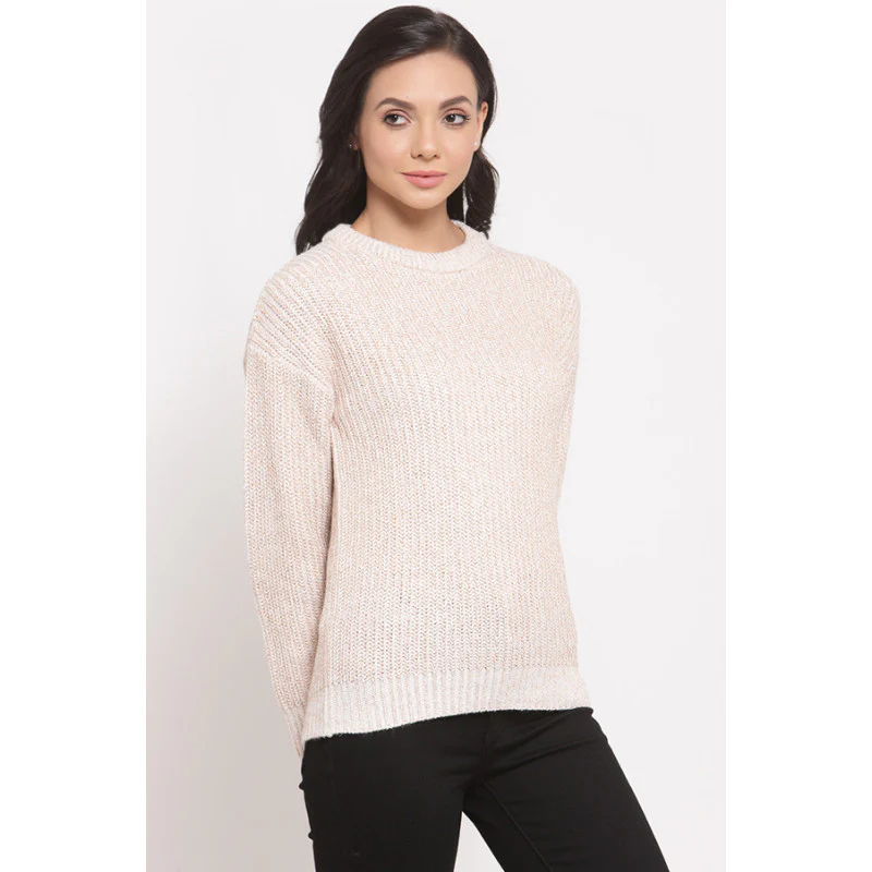 Women's Beige Sweater - Image 3