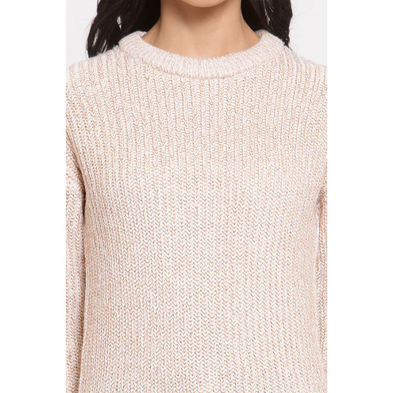 Women's Beige Sweater - Image 5