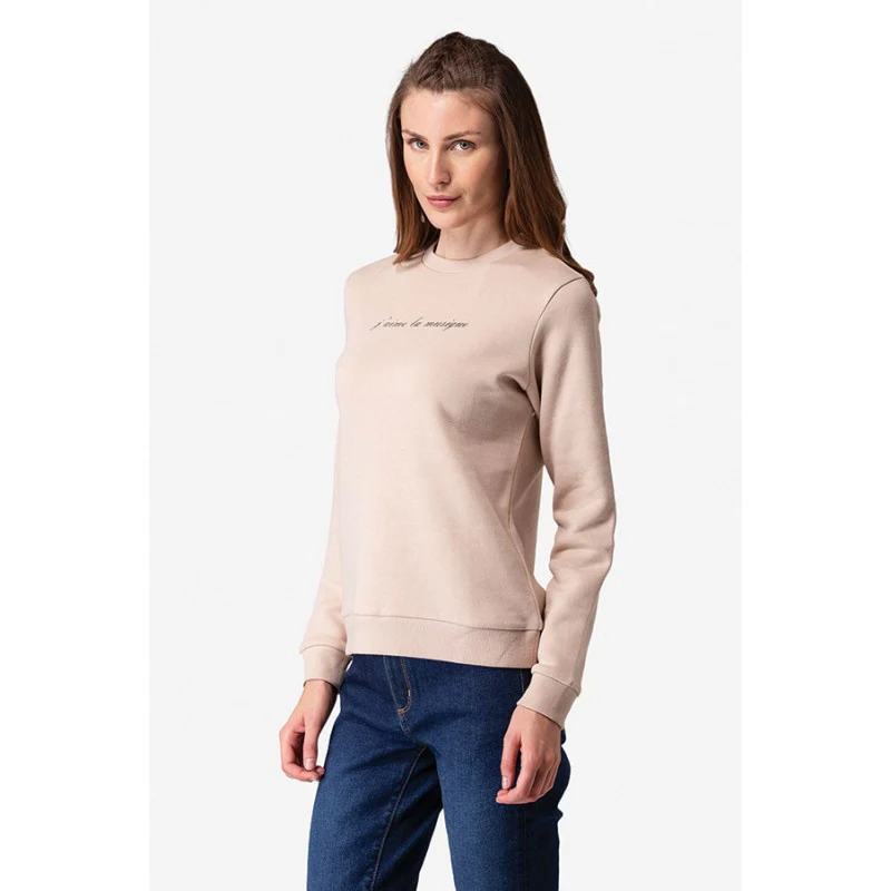 Women's Beige Sweatshirt - Image 2