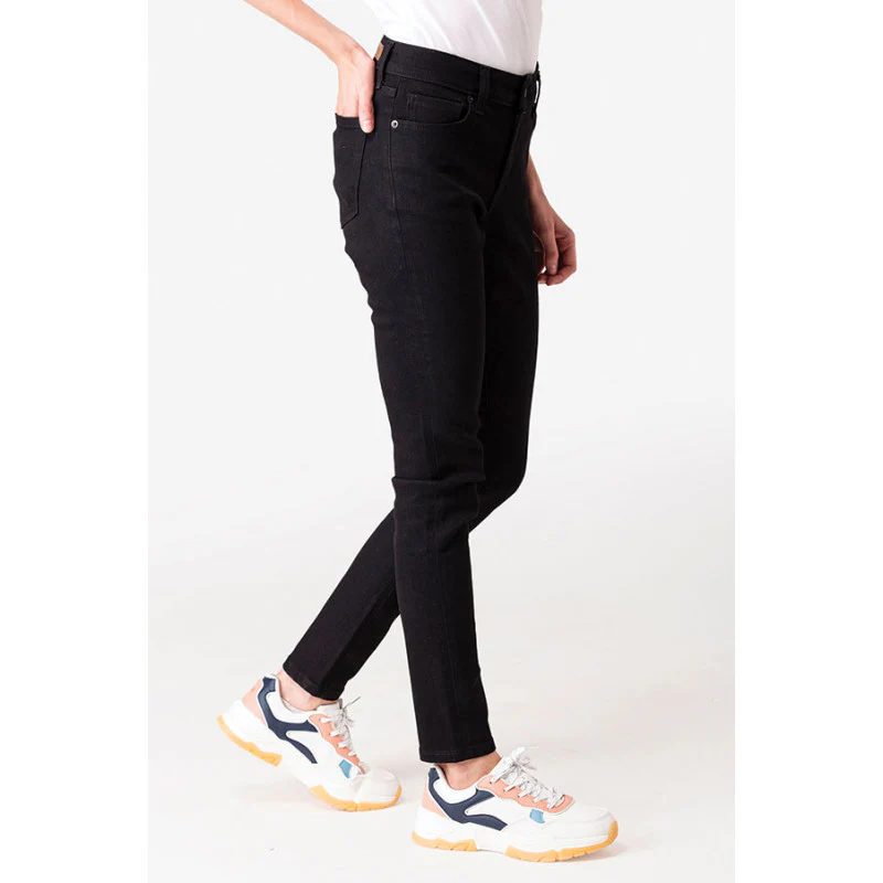Women's Black Denim Jeans - Image 3