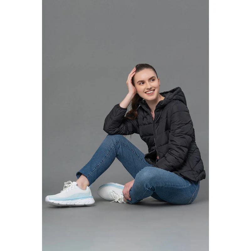 Women's Black Padded Jacket - Image 5