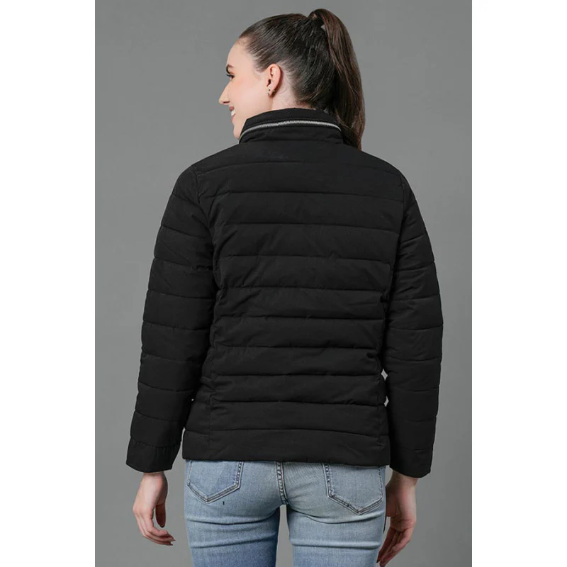 Women's Black Padded Jacket - Image 3