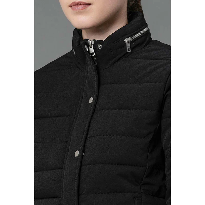 Women's Black Padded Jacket - Image 4