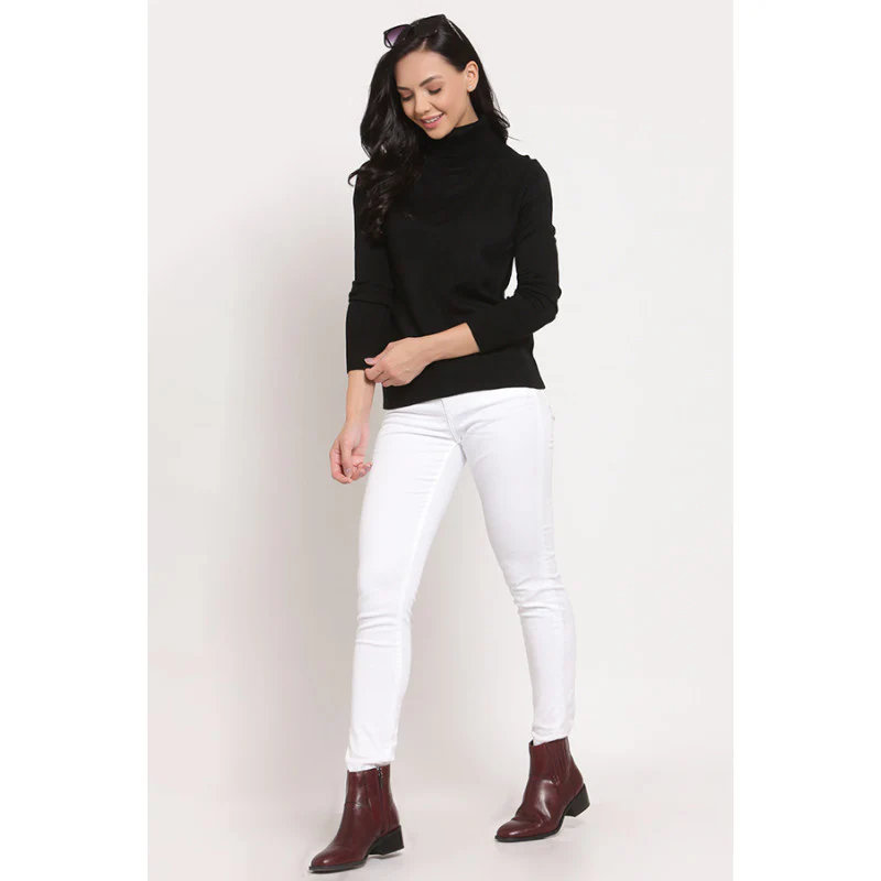 Women's Black Sweater - Image 4