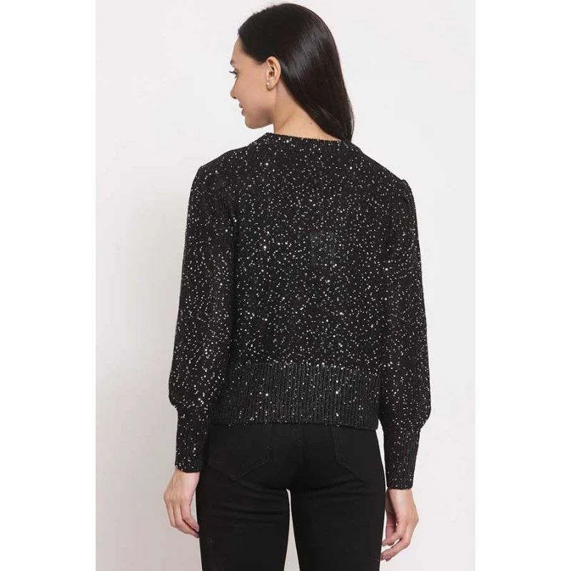 Women's Black Sweater - Image 3