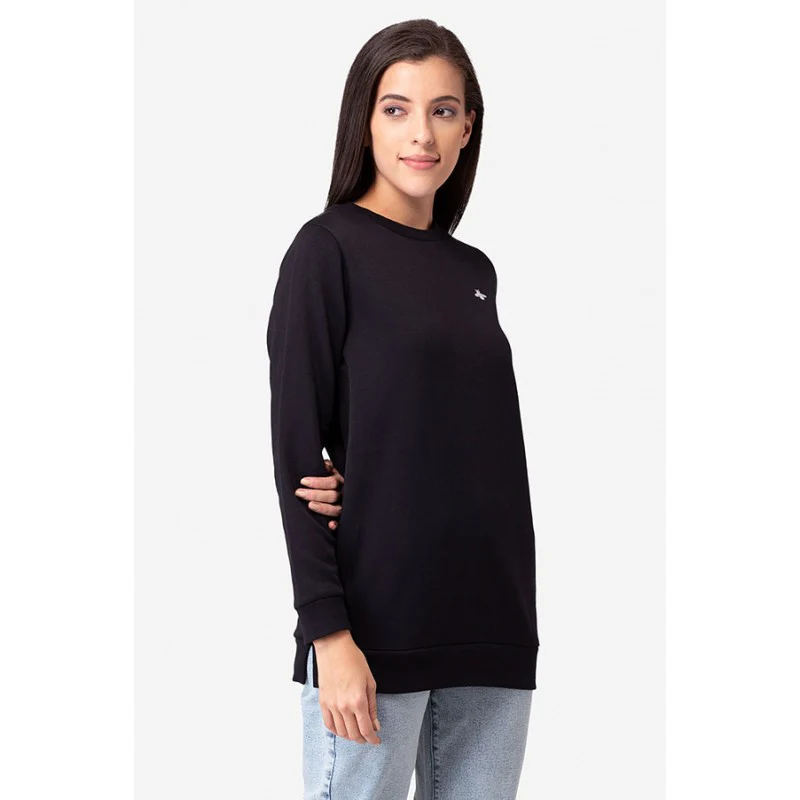 Women's Black Sweatshirt - Image 2