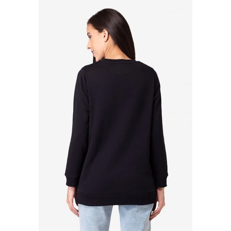 Women's Black Sweatshirt - Image 4