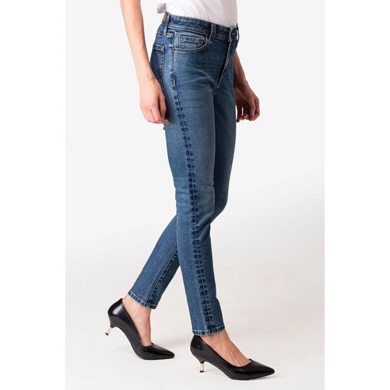 Women's Blue Denim Jeans - Image 3