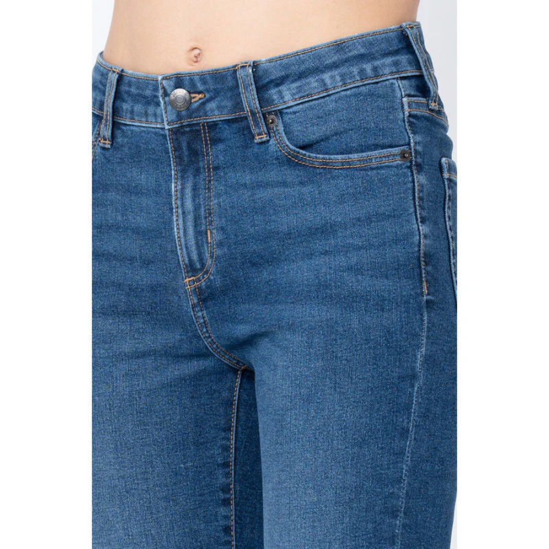 Women's Blue Skinny Jeans - Image 4