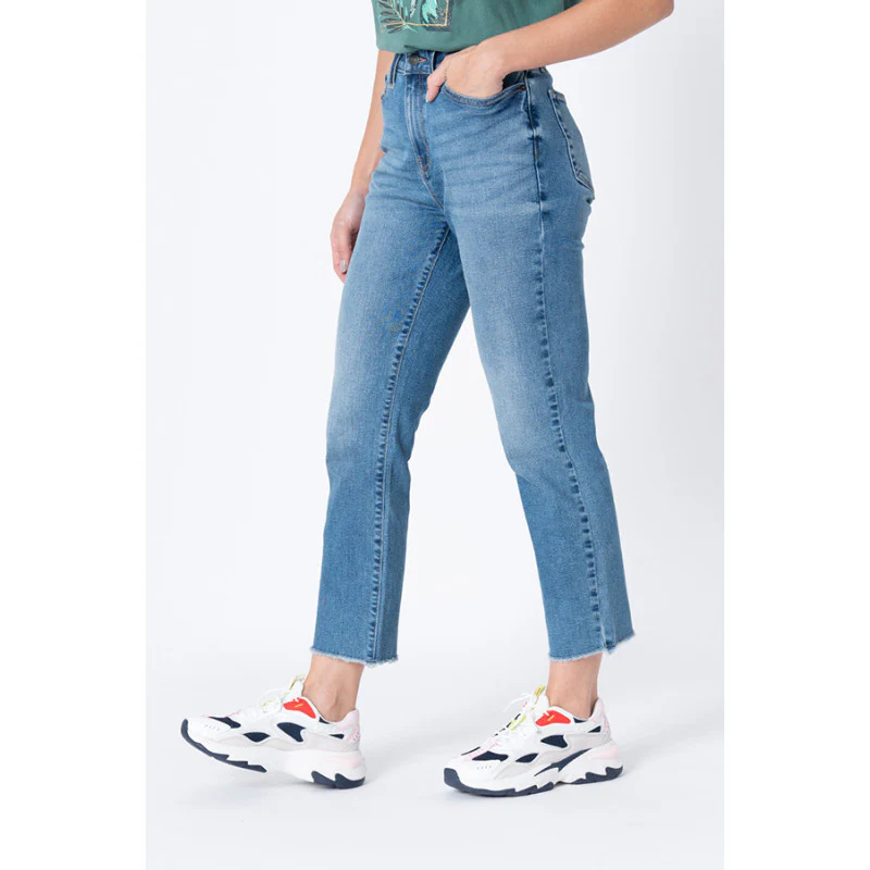 Women's Blue  Straight Jeans - Image 2