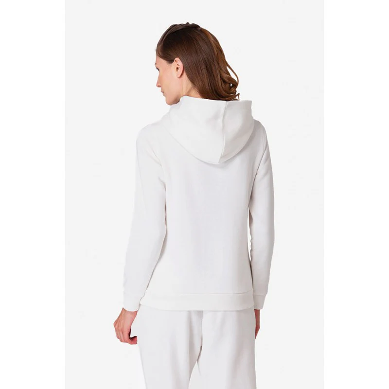 Women's Bright Off White Hoodie Sweatshirt - Image 4