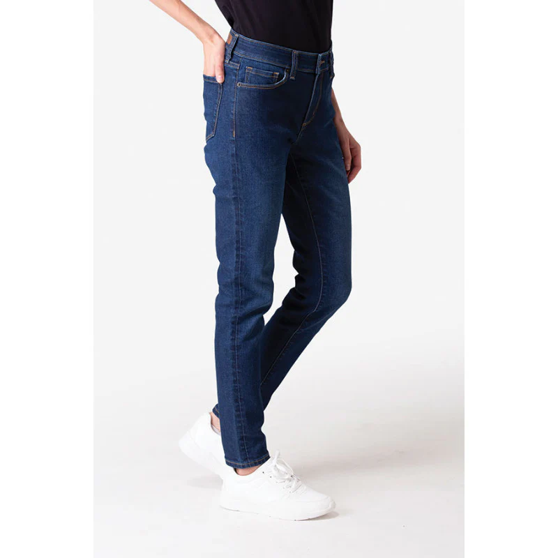 Women's Dark Blue Denim Jeans - Image 3