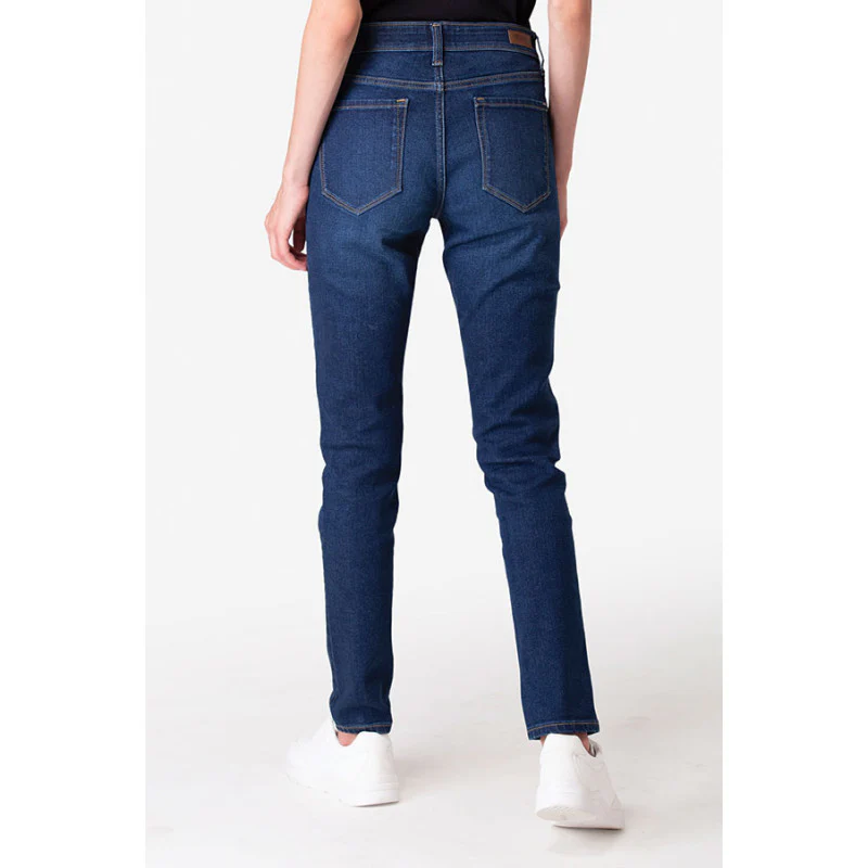 Women's Dark Blue Denim Jeans - Image 4