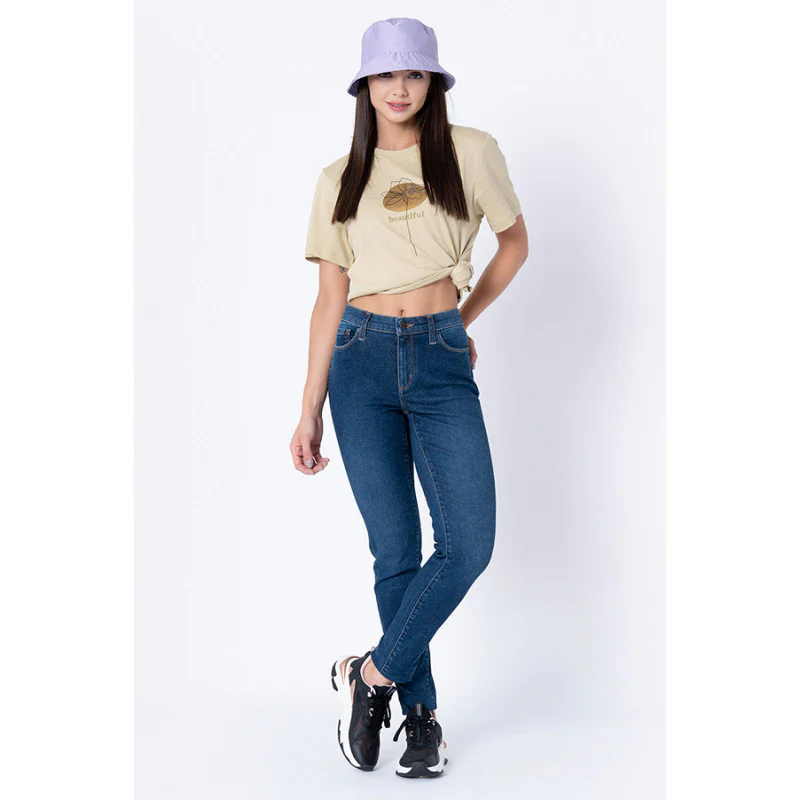 Women's Dark Blue Skinny Jeans - Image 5