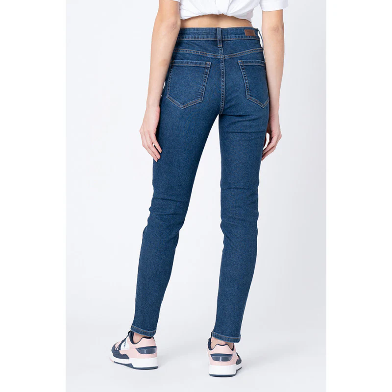 Women's Dark Blue Skinny Jeans - Image 3