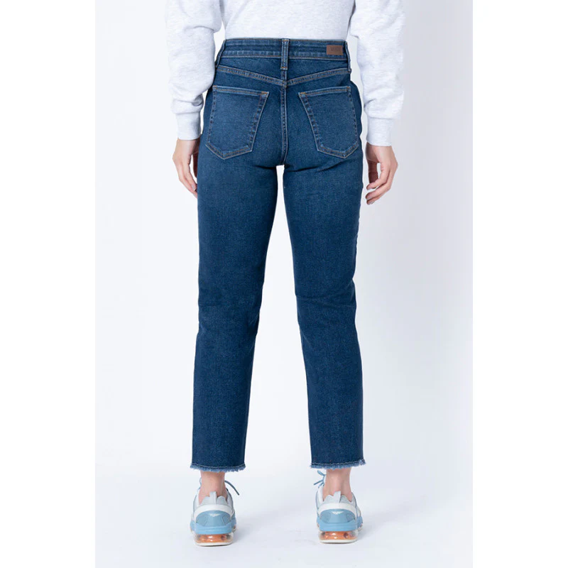 Women's Dark Blue  Straight Jeans - Image 3