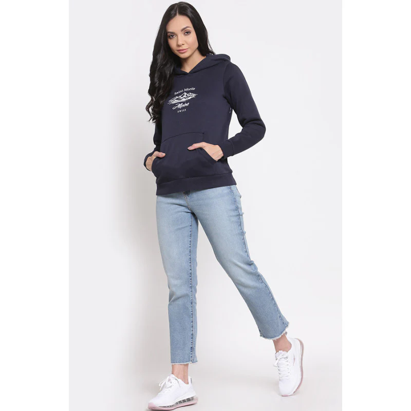 Women's Dark Navy Hoodie - Image 4