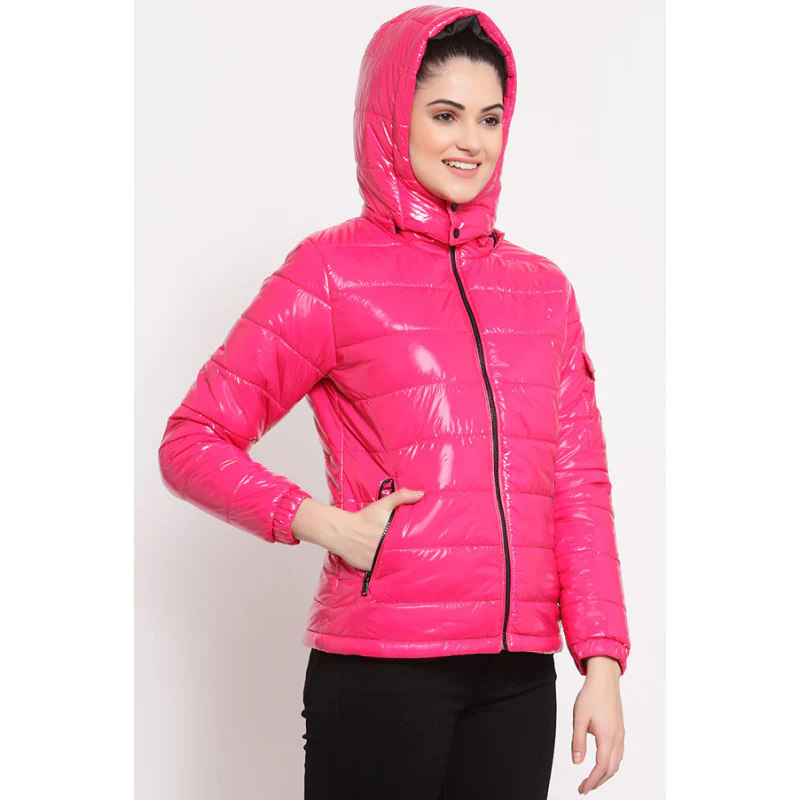 Women's Dark Pink Jacket - Image 3