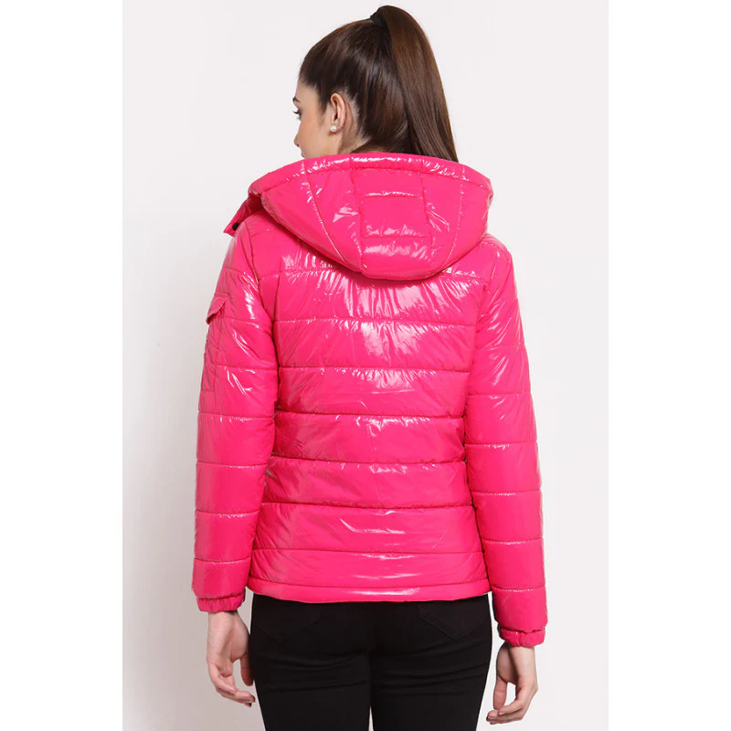 Women's Dark Pink Jacket - Image 4