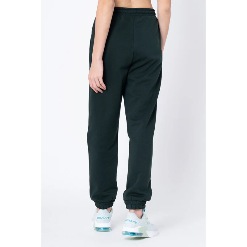 Women's Deep Green Solid Jogger - Image 3
