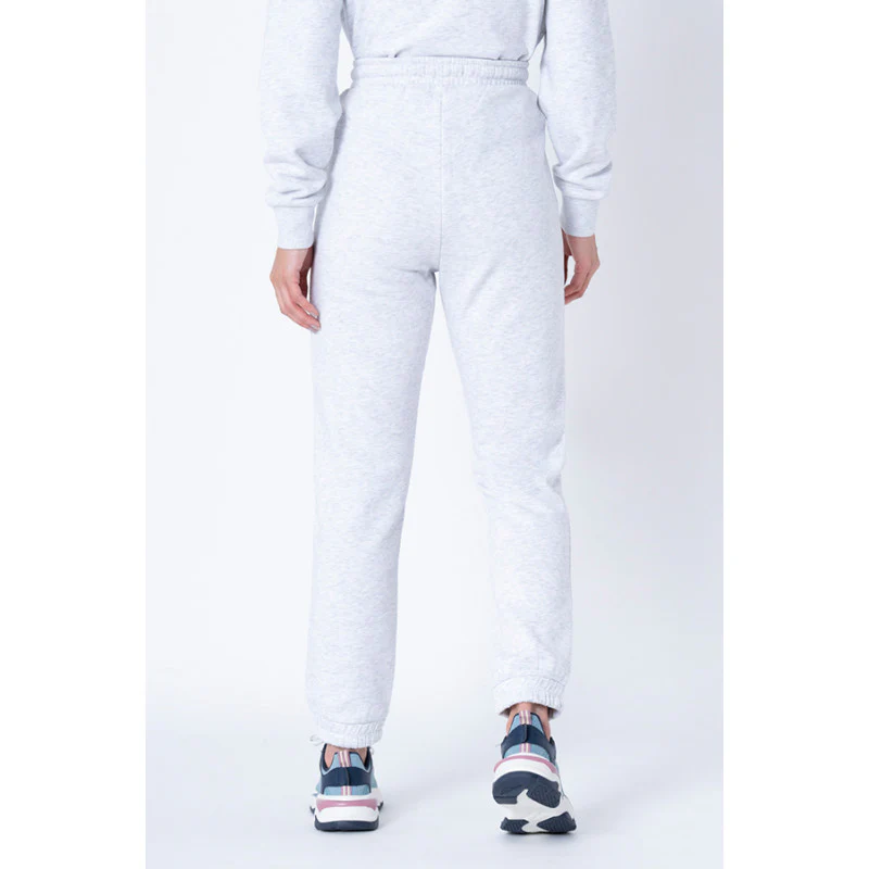 Women's Grey Melange Solid Jogger - Image 3