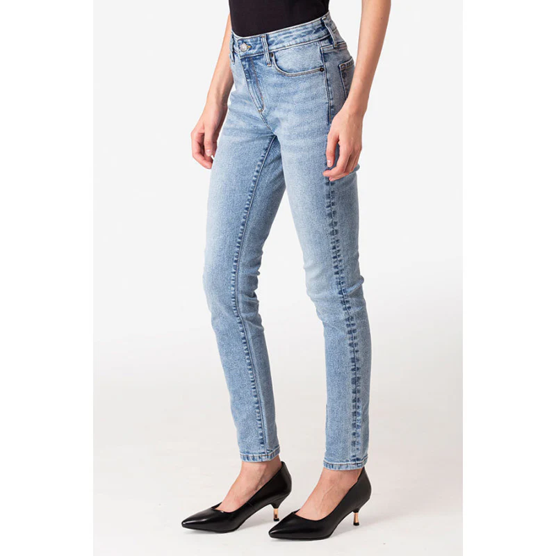 Women's Ice Blue Denim Jeans - Image 2