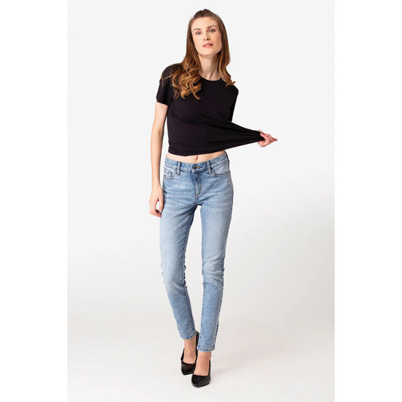 Women's Ice Blue Denim Jeans - Image 5
