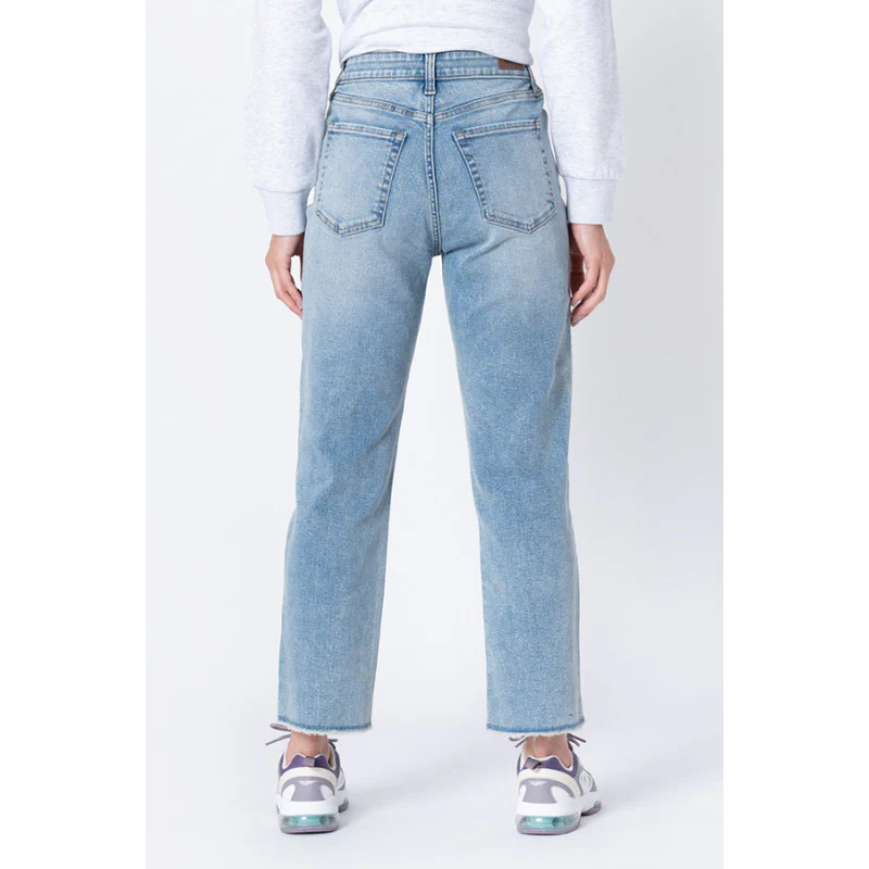 Women's Ice Blue  Straight Jeans - Image 3