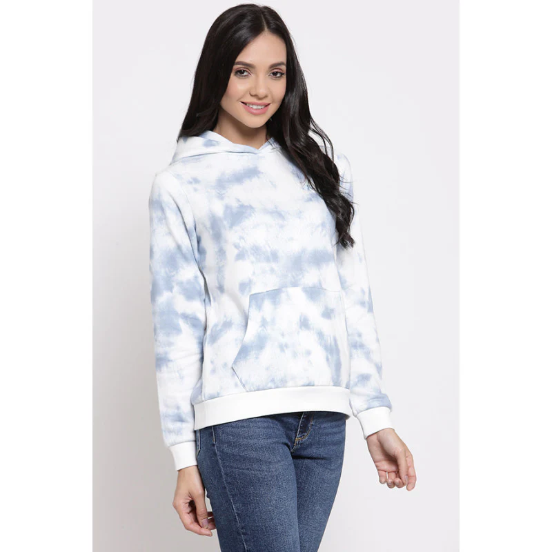 Women's Light Blue Hoodie - Image 3