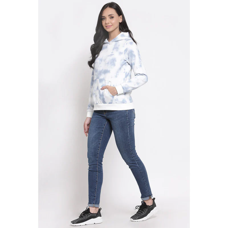 Women's Light Blue Hoodie - Image 4