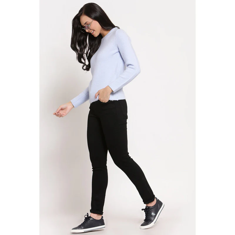 Women's Light Blue Sweater - Image 4
