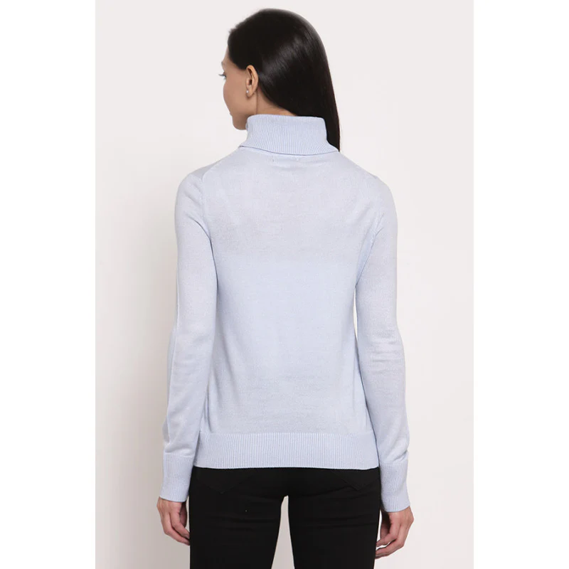 Women's Light Blue Sweater - Image 2