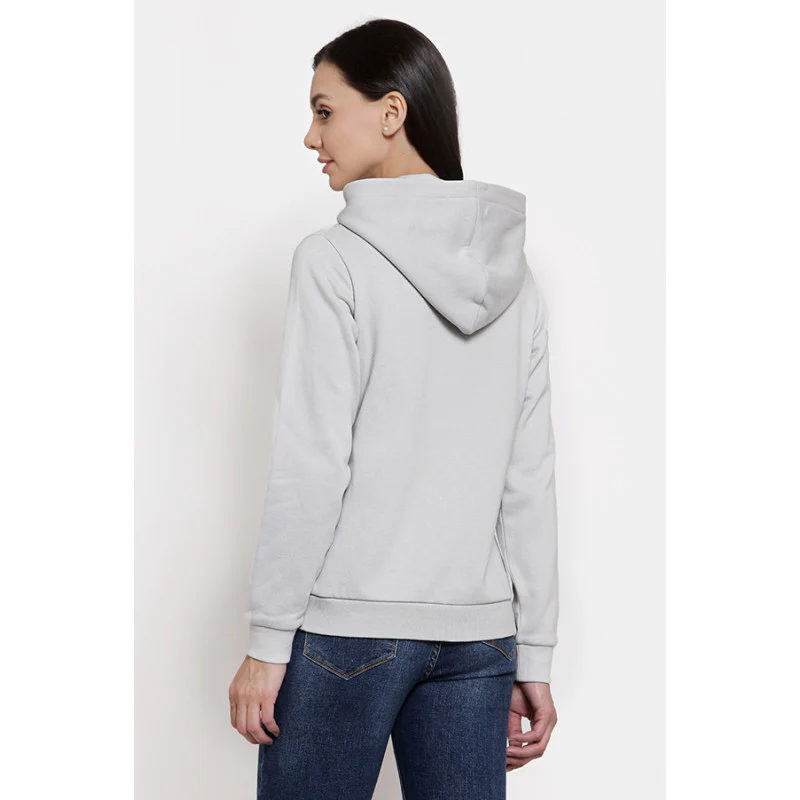 Women's Light Grey Hoodie - Image 2