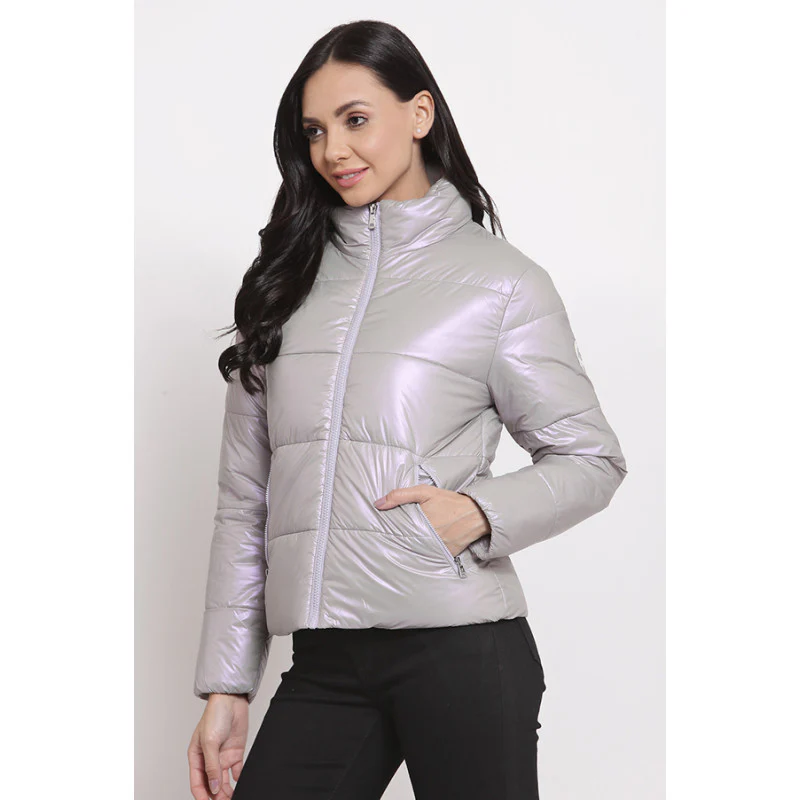 Women's Light Grey Jacket - Image 2