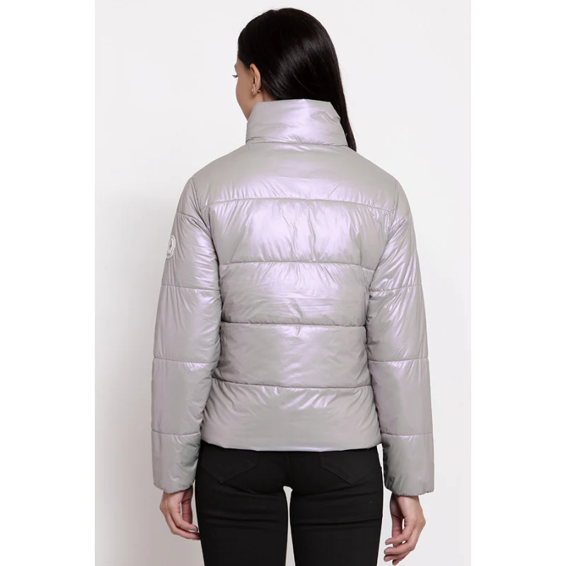 Women's Light Grey Jacket - Image 3