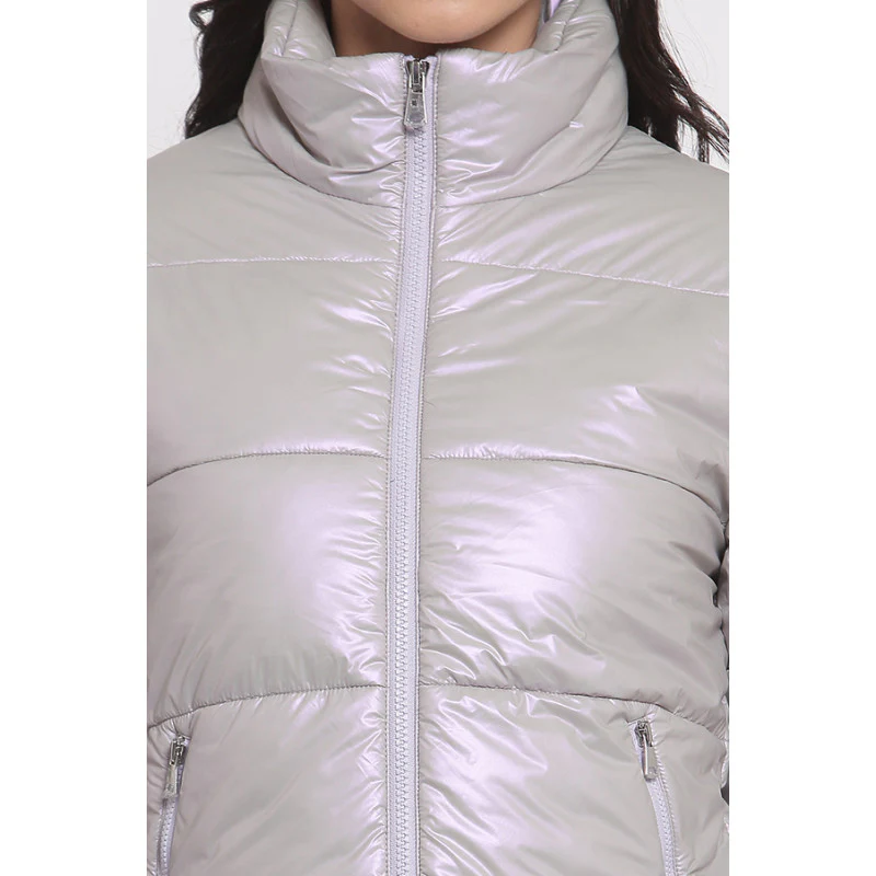 Women's Light Grey Jacket - Image 5