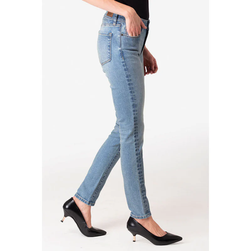 Women's Light Indigo Denim Jeans - Image 3
