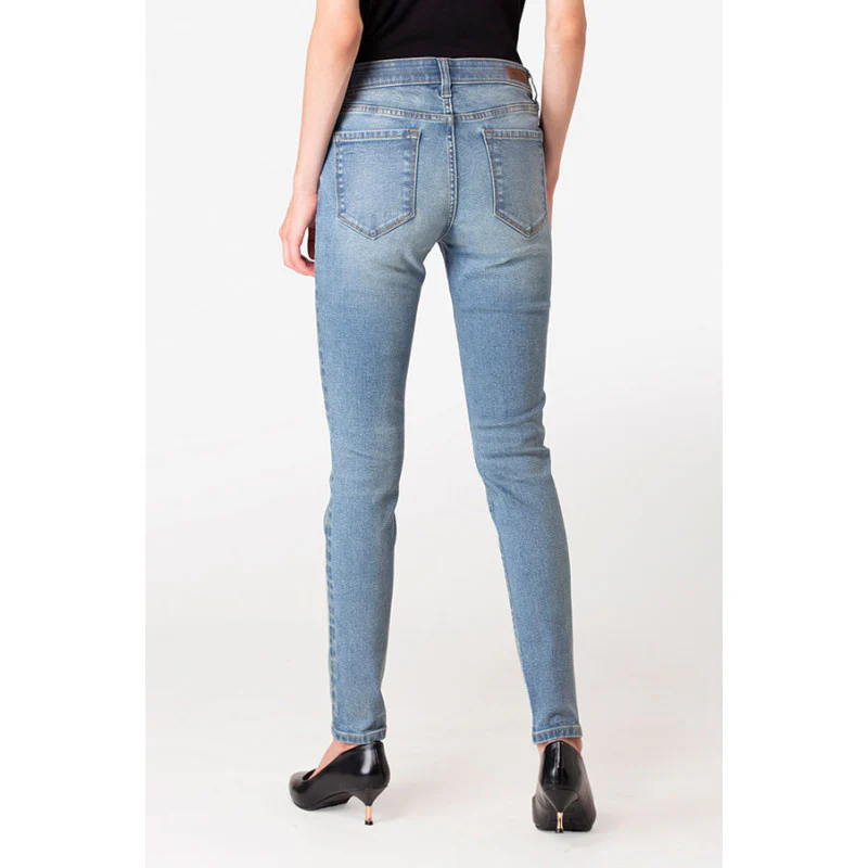 Women's Light Indigo Denim Jeans - Image 4
