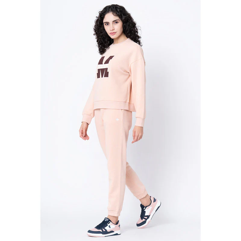 Women's Light Peach Typography Sweatshirt - Image 5