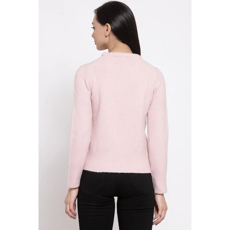 Women's Light Pink Sweater - Image 2