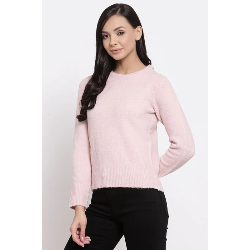 Women's Light Pink Sweater - Image 3
